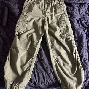 Boys Olive Cargo Pants